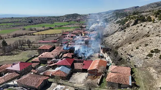 2 ev, 1 araç yandı