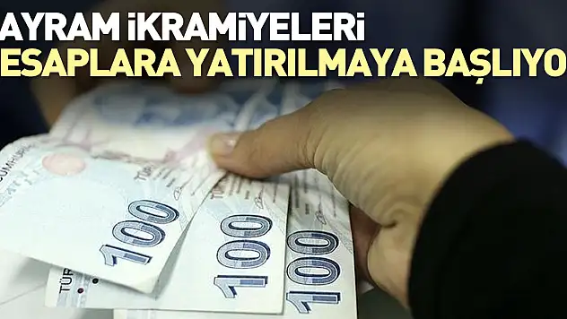 Bayram ikramiyeleri hesaplara yatırılmaya başlıyor