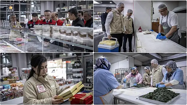Tatlı ve şekerleme iş yerlerinde denetim gerçekleştirildi