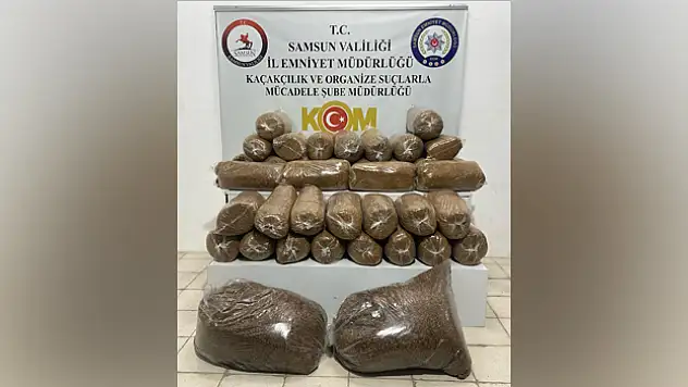 Bagajdan 210 kilo kaçak tütün çıktı