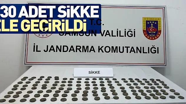 130 adet sikke ele geçirildi