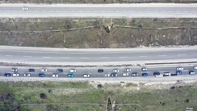 Anadolu Otoyolu'nda bayram tatili hareketliliği