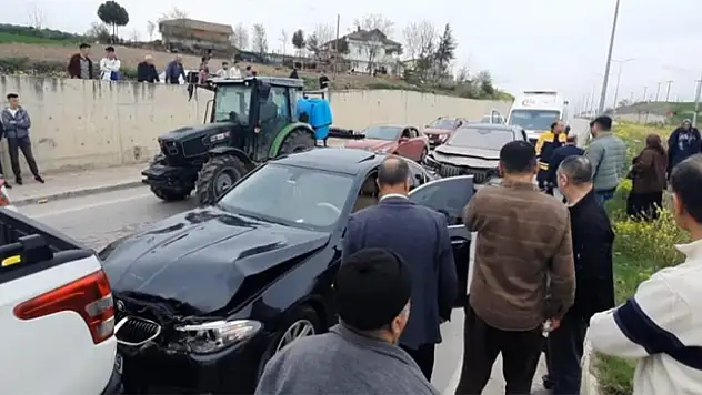 Samsun'da zincirleme trafik kazası