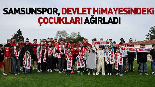 Samsunspor çocukları ağırladı