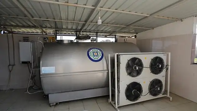 Muğla'da süt tankı desteği