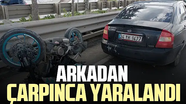 Arkadan çarpınca yaralandı