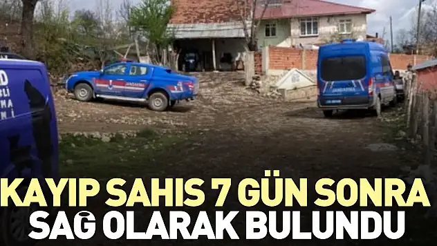 7 gün sonra sağ olarak bulundu