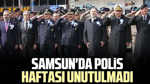 Samsun'da Polis Haftası Unutulmadı