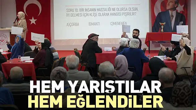 Hem yarıştılar hem eğlendiler