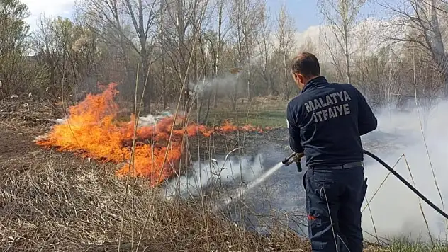 Malatya'da üç ayrı noktada yangın