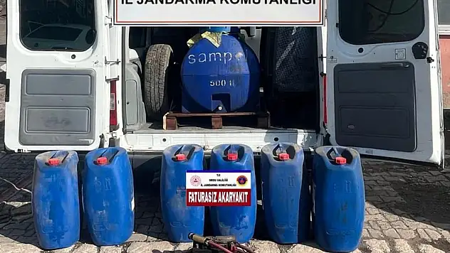 Faturasız akaryakıt satan şüpheli yakalandı