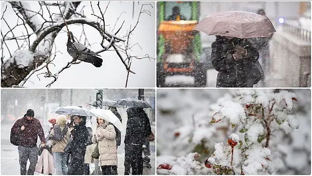Başkentte kar etkili oluyor