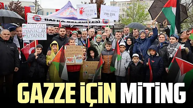 Gazze için miting