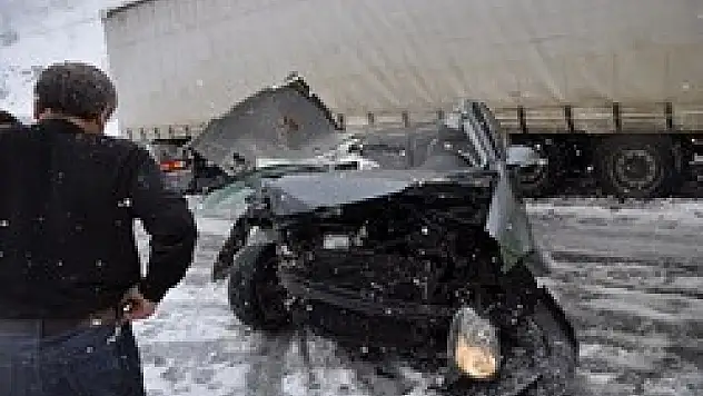 Kar Kazayı getirdi 1 ölü
