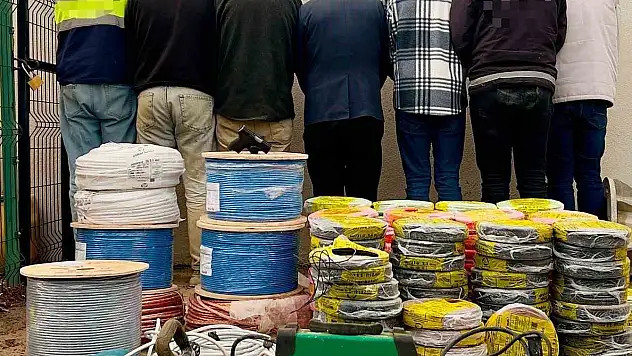 Gaziantep'te 600 bin TL'lik elektrik kablosu hırsızlığı: