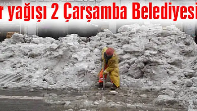 Kar yağışı 2  - Çarşamba Belediyesi 0