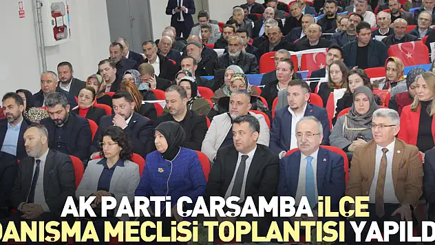 AK PARTİ ÇARŞAMBA İLÇE DANIŞMA MECLİSİ TOPLANTISI YAPILDI