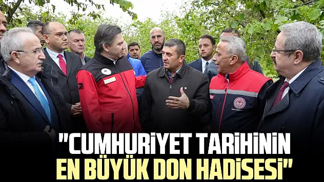 'Cumhuriyet tarihinin en büyük don hadisesi'