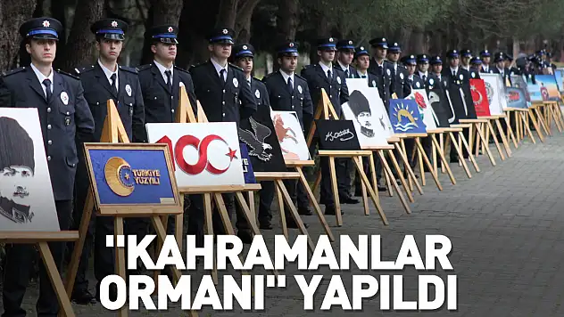 'Kahramanlar Ormanı' yapıldı
