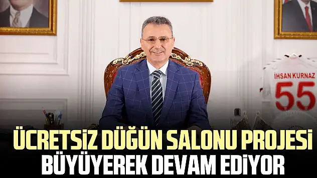 Ücretsiz Düğün Salonu Projesi Büyüyerek Devam Ediyor