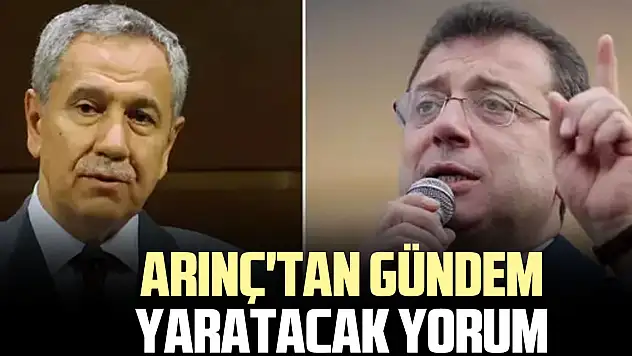 Arınç'tan gündem yaratacak yorum