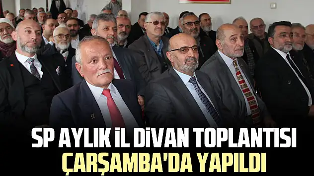 SP Aylık il Divan toplantısı Çarşamba'da yapıldı