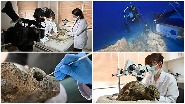 1100 yıllık kapağı açılmamış amfora gün yüzüne çıkarıldı