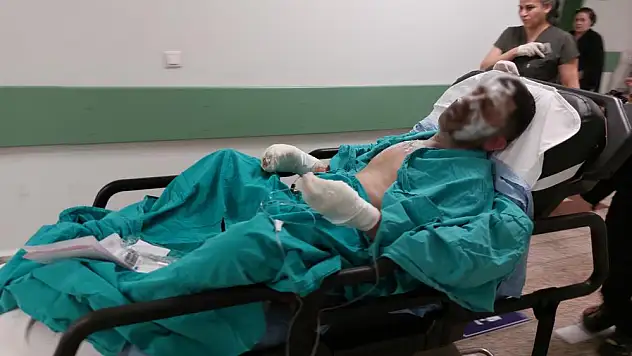 Genç ağır yaralandı