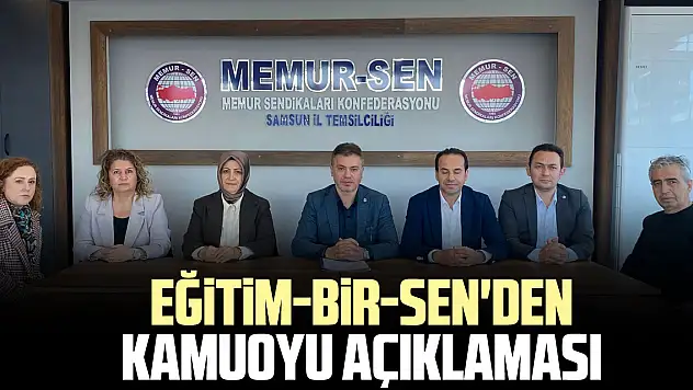 Eğitim-Bir-sen'den kamuoyu açıklaması
