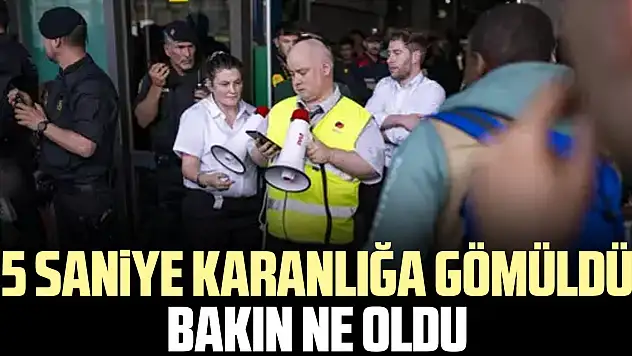 5 saniye karanlığa gömüldü bakın ne oldu