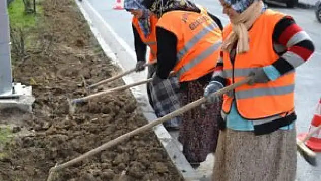 Kadın işçiler dikkat çekti