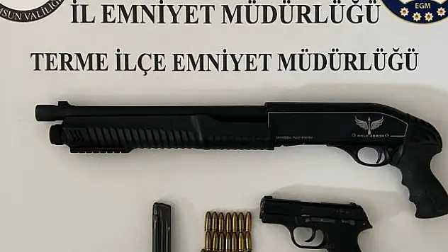 2 adet ruhsatsız tabanca ele geçirildi