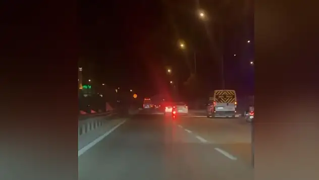 Yol verme inadı kamerada