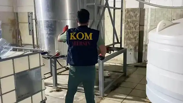 38 tondan fazla etil alkol ele geçirildi