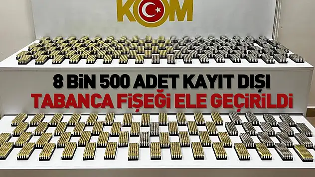 Av bayiinde kayıt dışı tabanca fişeği ele geçirildi