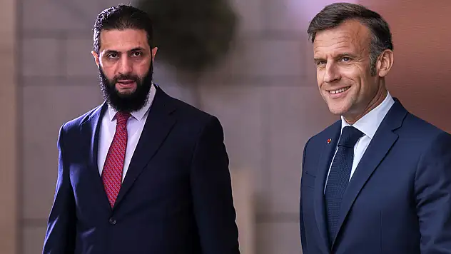 Suriye Devlet Başkanı eş-Şara ile Macron
