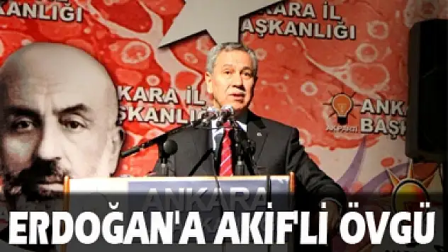 Arınç'tan Erdoğan'a övgü