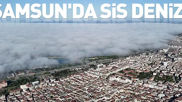 Samsun'da sis denizi