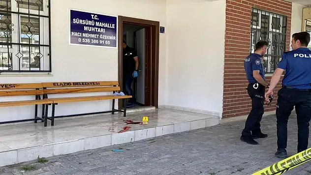 Muhtar silahlı saldırıya uğradı