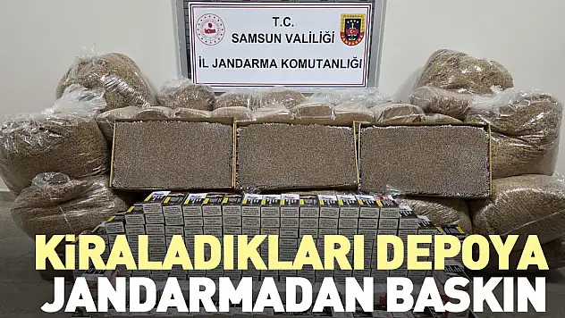 Kiraladıkları Depoya Jandarmadan Baskın
