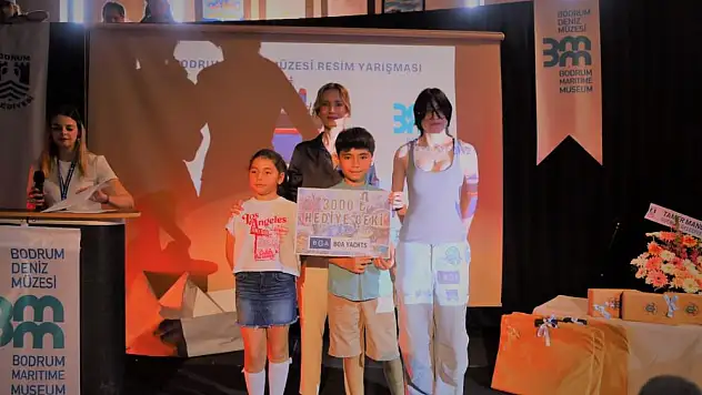 'Deniz Taşıtları' konusu ile resim yarışmasının ödülleri buluştu