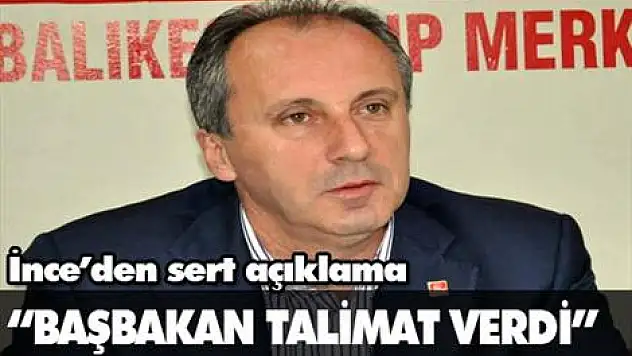 'Başbakan talimat verdi'