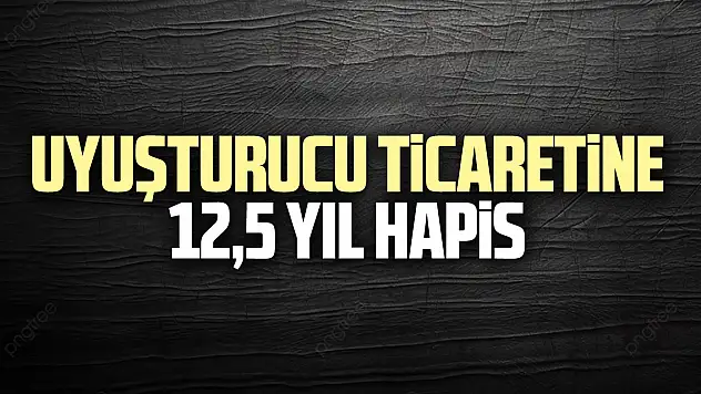 Uyuşturucu ticaretine 12,5 yıl hapis