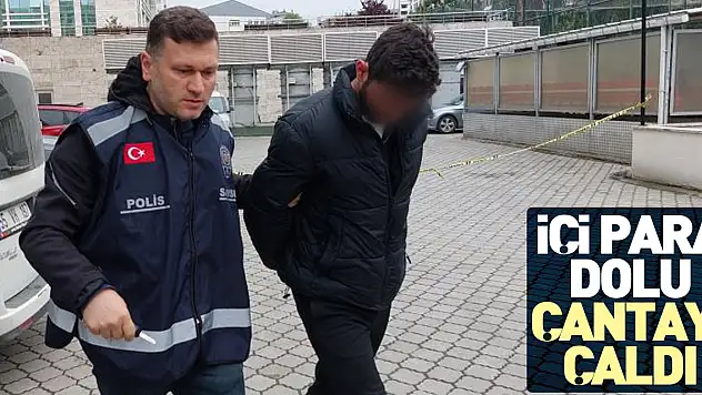 İçi para dolu çantayı çaldı