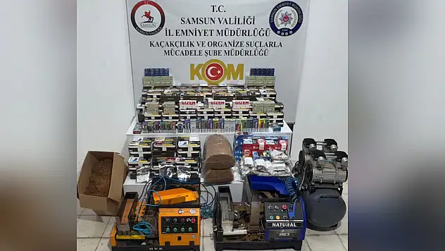 Samsun'da tütün operasyonu