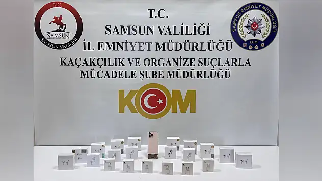 Samsun'da kaçak elektronik ürün operasyonu