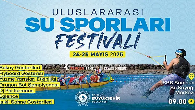 SAMSUN ULUSLARARASI SU SPORLARI FESTİVALİ BAŞLIYOR