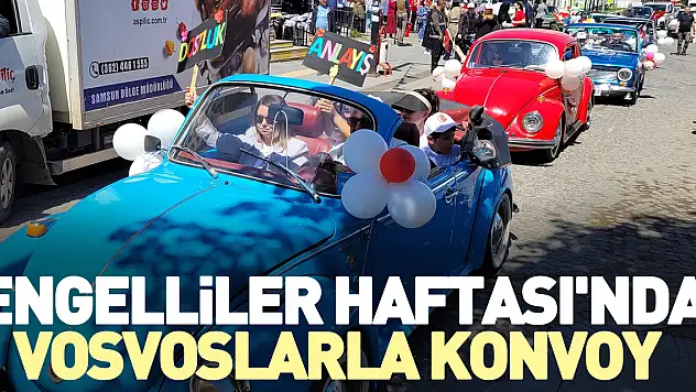 Engelliler Haftası'nda vosvoslarla konvoy
