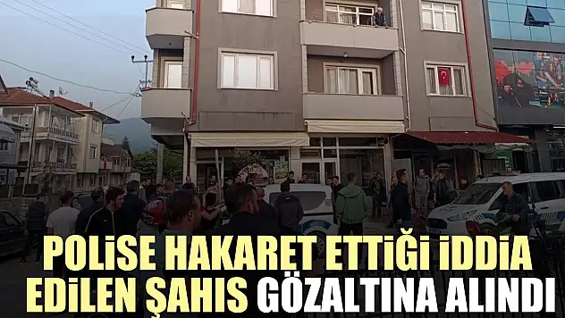 Polise hakaret ettiği iddia edilen şahıs gözaltına alındı