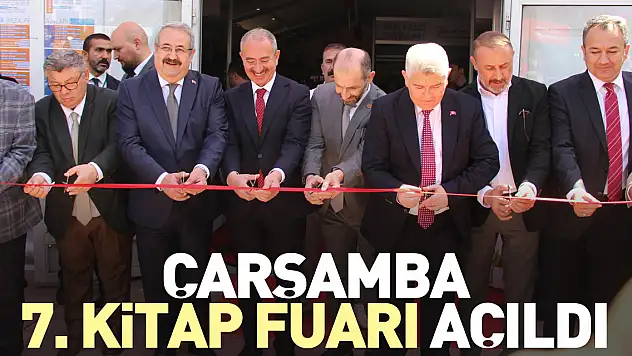 ÇARŞAMBA 7. KİTAP FUARI AÇILDI